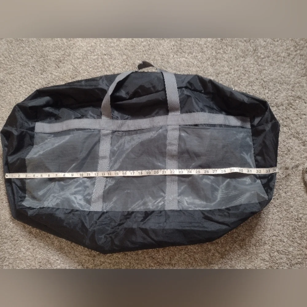 REDCAMP Duffle Bag Black Large Travel Camping S1